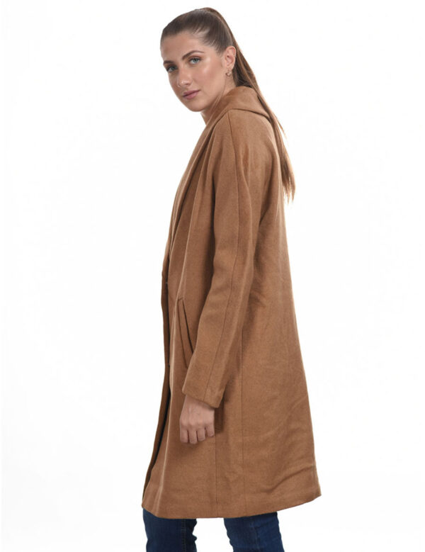 Biston fashion γυναικείο μακρύ παλτό 44-101-028 CAMEL