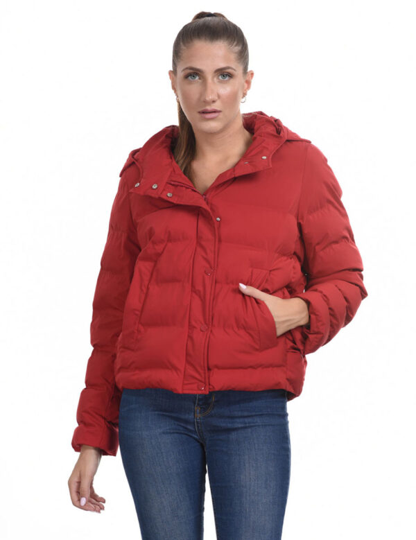 Splendid fashion γυναικείο κοντό μπουφάν 44-101-038 RED