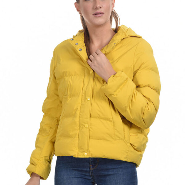 Splendid fashion γυναικείο κοντό μπουφάν 44-101-038 YELLOW