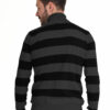 Smart fashion ανδρική πλεχτή  μπλούζα 44-206-021 DK GREY