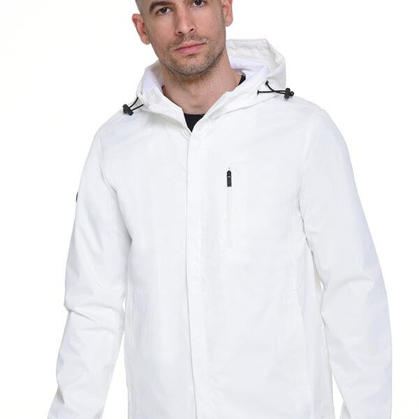 Biston fashion ανδρικό κοντό πανωφόρι 45-201-001 WHITE