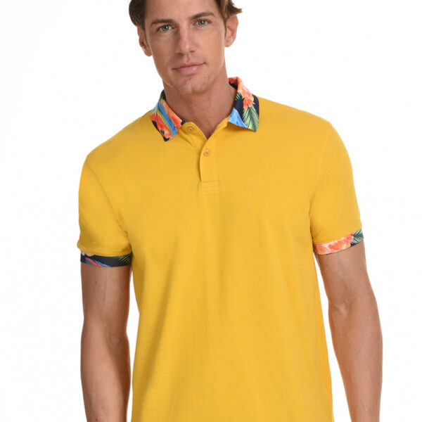 Splendid fashion ανδρικό polo shirt 45-206-009 YELLOW