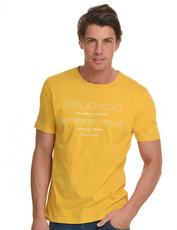 Splendid fashion ανδρικό t-shirt 45-206-019 YELLOW
