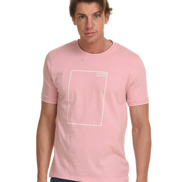 Splendid fashion ανδρικό t-shirt 45-206-029 PINK