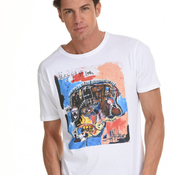 Biston fashion ανδρικό t-shirt 45-206-059 WHITE