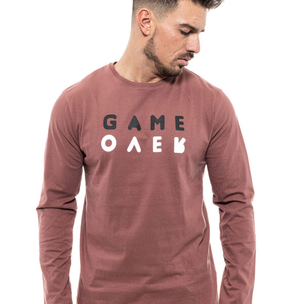 Biston fashion ανδρική μπλούζα 46-206-026 RUSTY RED
