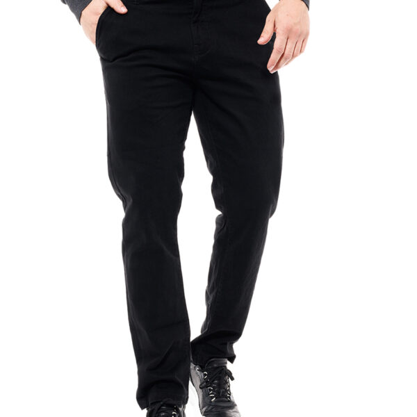 Biston fashion ανδρικό παντελόνι chinos 46-241-015 BLACK