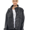 Biston fashion γυναικείο κοντό πανωφόρι 47-101-007 BLACK