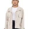 Biston fashion γυναικείο κοντό πανωφόρι 47-101-007 SAND