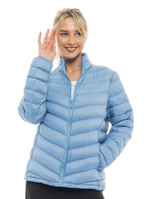 Biston fashion γυναικείο ultra light πανωφόρι 47-101-009 SKY BLUE