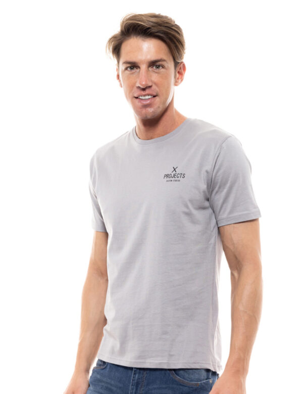 Biston fashion ανδρικό t-shirt 47-206-001 LT GREY