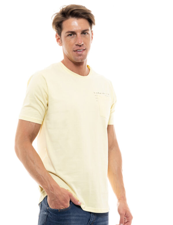 Biston fashion ανδρικό t-shirt 47-206-002 YELLOW