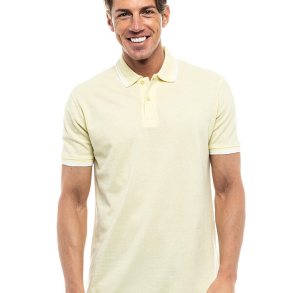 Splendid fashion ανδρικό polo shirt 47-206-006 YELLOW