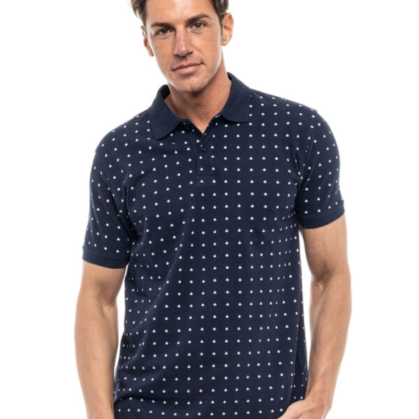 Biston fashion ανδρικό polo shirt 47-206-012 NAVY
