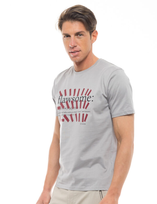 Biston fashion ανδρικό t-shirt 47-206-035 LT GREY