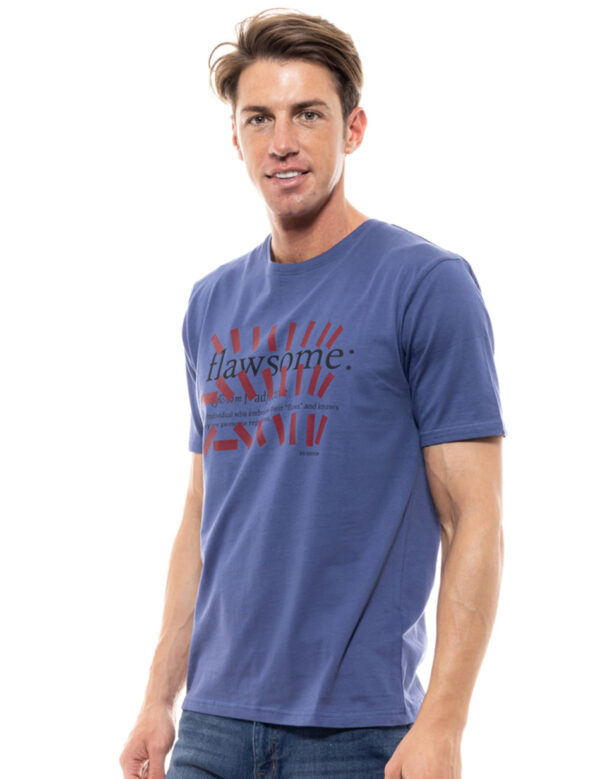 Biston fashion ανδρικό t-shirt 47-206-035 INDIGO
