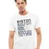 Biston fashion ανδρικό t-shirt 47-206-037 OFF WHITE
