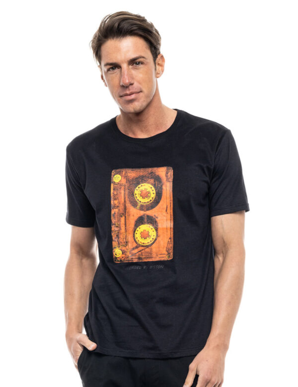Biston fashion ανδρικό t-shirt 47-206-038 BLACK