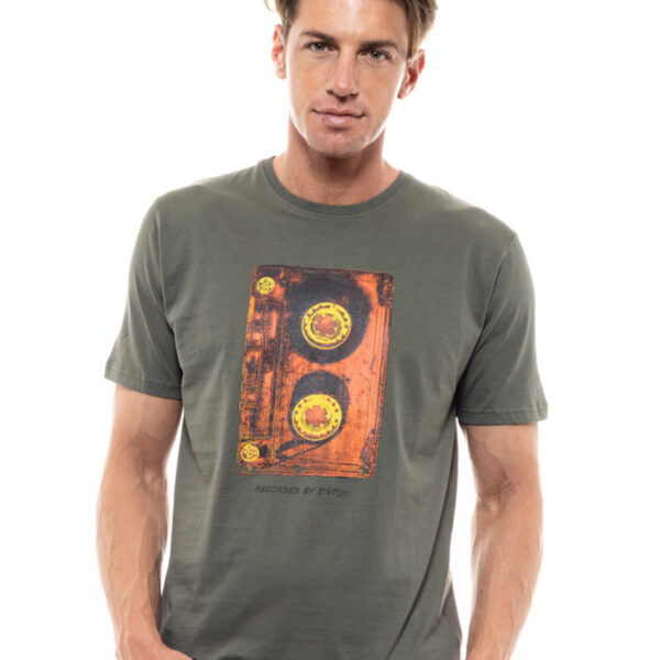 Biston fashion ανδρικό t-shirt 47-206-038 KHAKI