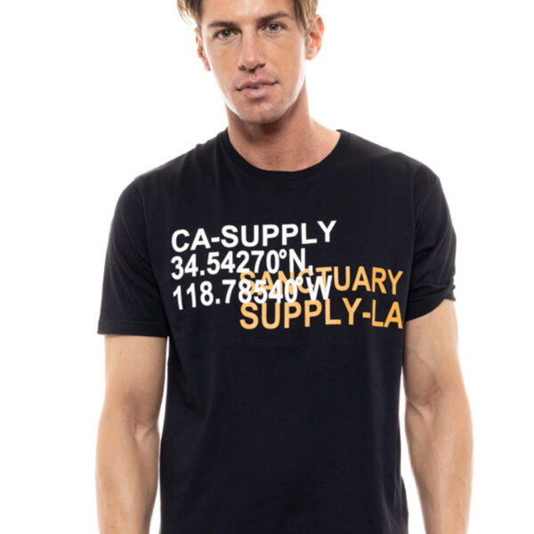 Biston fashion ανδρικό t-shirt 47-206-058 BLACK
