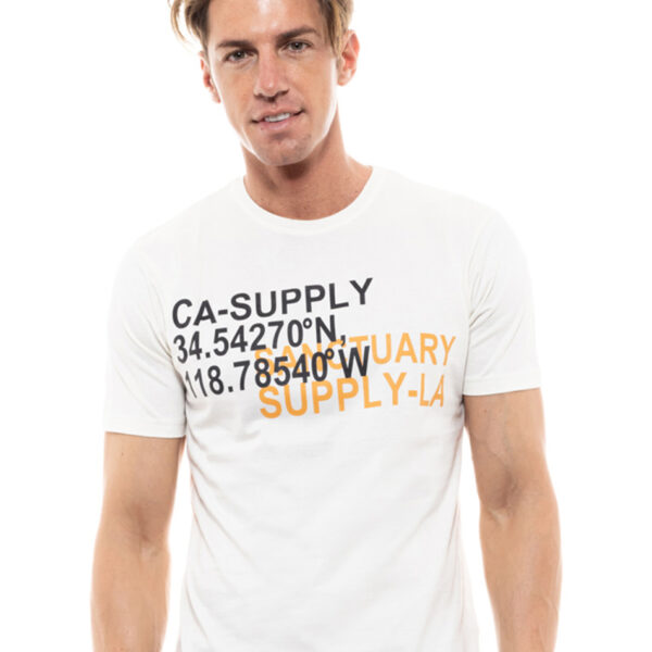 Biston fashion ανδρικό t-shirt 47-206-058 OFF WHITE