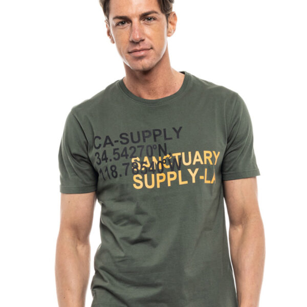 Biston fashion ανδρικό t-shirt 47-206-058 KHAKI