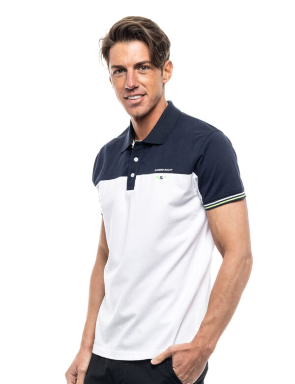Biston fashion ανδρικό polo shirt 47-206-066 WHITE