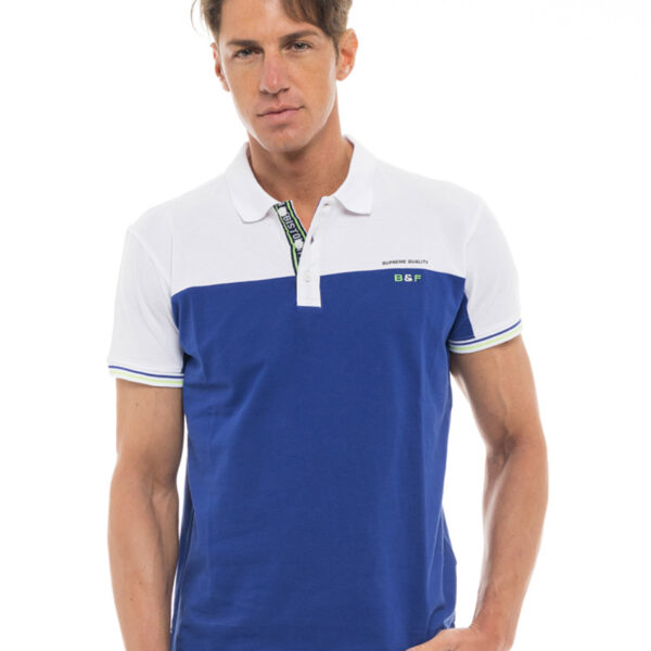 Biston fashion ανδρικό polo shirt 47-206-066 ROYAL BLUE