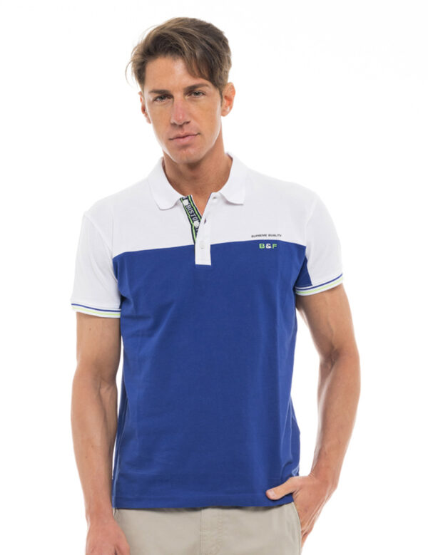 Biston fashion ανδρικό polo shirt 47-206-066 ROYAL BLUE