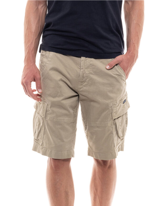 Biston fashion ανδρική βερμούδα cargo 47-221-013 BEIGE