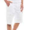Biston fashion ανδρική βερμούδα cargo 47-221-022 WHITE