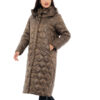Biston fashion γυναικείο μακρύ μπουφάν 48-101-002 KHAKI