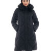 Splendid fashion γυναικείο μακρύ μπουφάν 48-101-016 BLACK