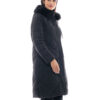 Splendid fashion γυναικείο μακρύ μπουφάν 48-101-016 BLACK