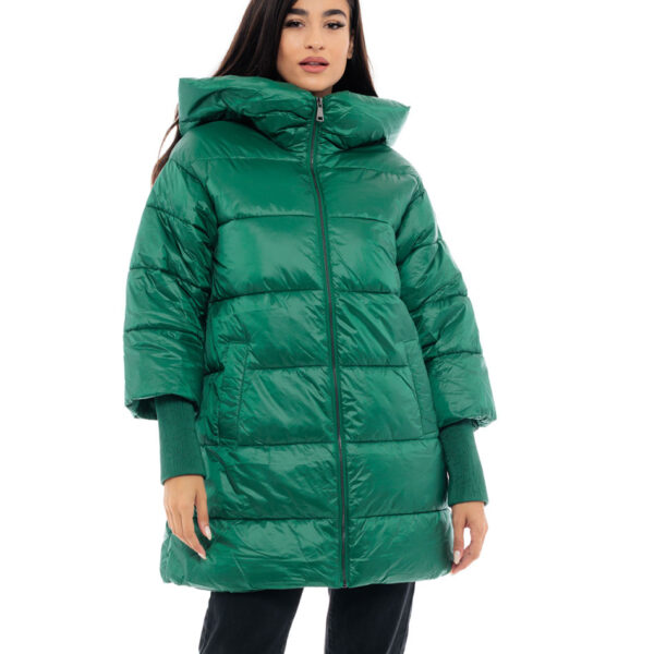 Biston fashion γυναικείο ντεμί πανωφόρι 48-101-022 GREEN