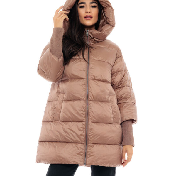 Biston fashion γυναικείο ντεμί πανωφόρι 48-101-022 CAMEL