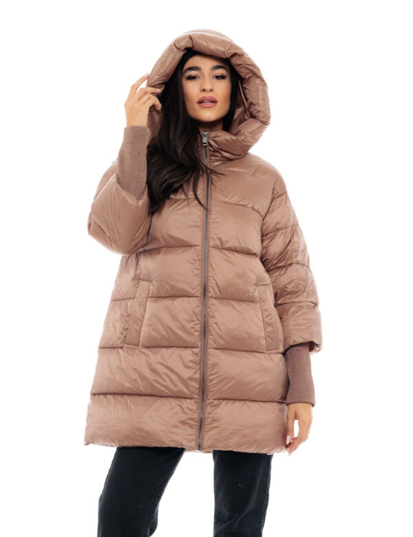 Biston fashion γυναικείο ντεμί πανωφόρι 48-101-022 CAMEL