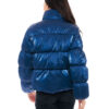 Biston fashion γυναικείο κοντό μπουφάν με ψηλό γιακά 48-101-024 BLUE
