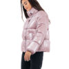 Biston fashion γυναικείο κοντό μπουφάν με ψηλό γιακά 48-101-024 PINK
