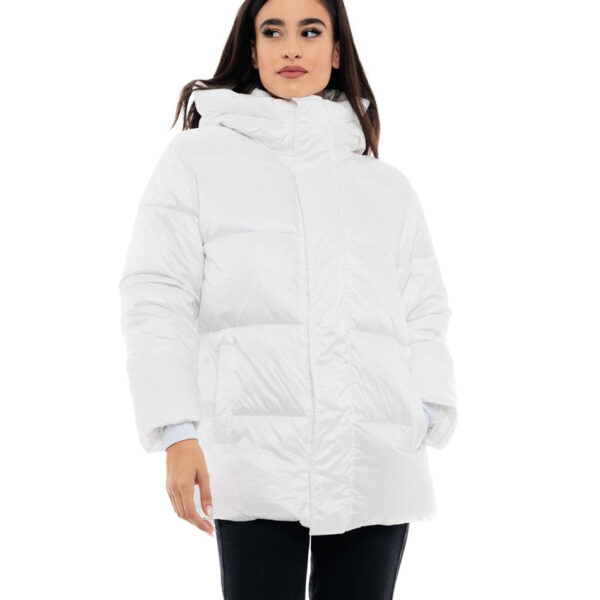 Biston fashion γυναικείο ντεμί μπουφάν 48-101-030 WHITE