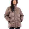 Biston fashion γυναικείο ντεμί μπουφάν 48-101-030 CHOCOLATE