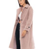 Splendid fashion γυναικείο μακρύ παλτό από προβατάκι 48-101-062 BEIGE
