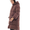 Splendid fashion γυναικείο μακρύ μπουφάν 48-101-081 COFFEE