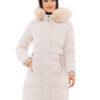 Splendid fashion γυναικείο μακρύ μπουφάν 48-101-082C LT BEIGE