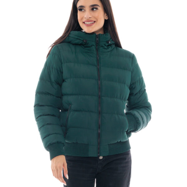 Splendid fashion γυναικείο κοντό μπουφάν 48-101-086 GREEN