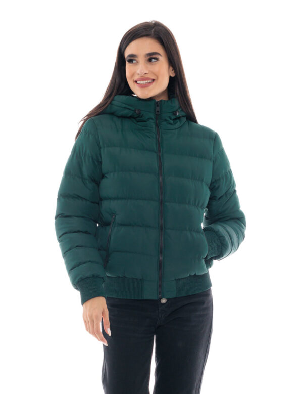 Splendid fashion γυναικείο κοντό μπουφάν 48-101-086 GREEN