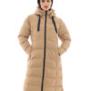 Biston fashion γυναικείο μακρύ μπουφάν 48-101-088 DK BEIGE