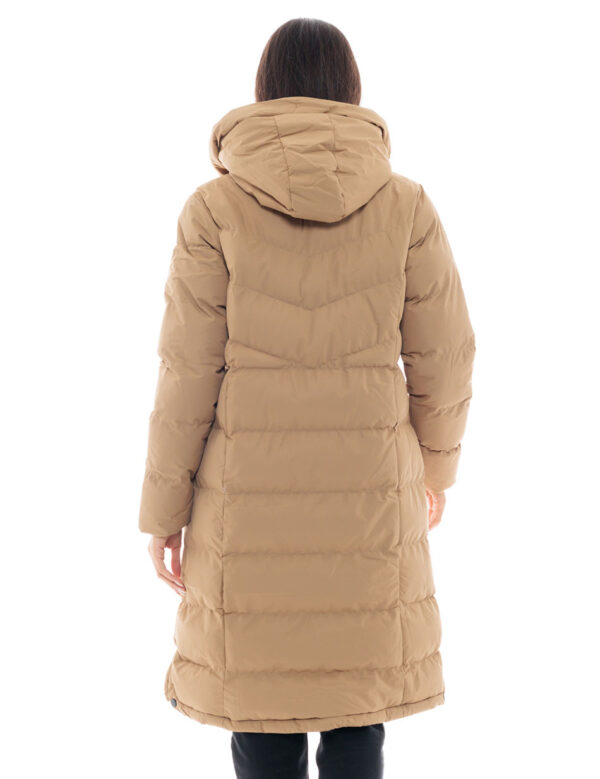 Biston fashion γυναικείο μακρύ μπουφάν 48-101-088 DK BEIGE