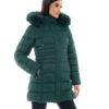 Splendid fashion γυναικείο μακρύ μπουφάν 48-101-090 GREEN