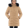 Splendid fashion γυναικείο μακρύ μπουφάν 48-101-090 DK BEIGE